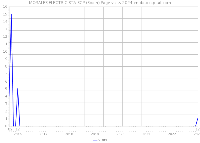MORALES ELECTRICISTA SCP (Spain) Page visits 2024 