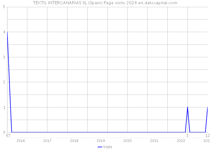 TEXTIL INTERCANARIAS SL (Spain) Page visits 2024 