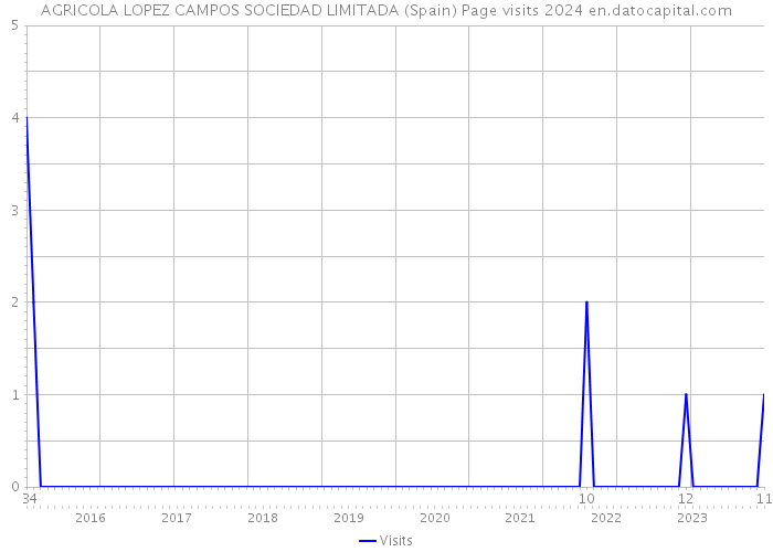 AGRICOLA LOPEZ CAMPOS SOCIEDAD LIMITADA (Spain) Page visits 2024 