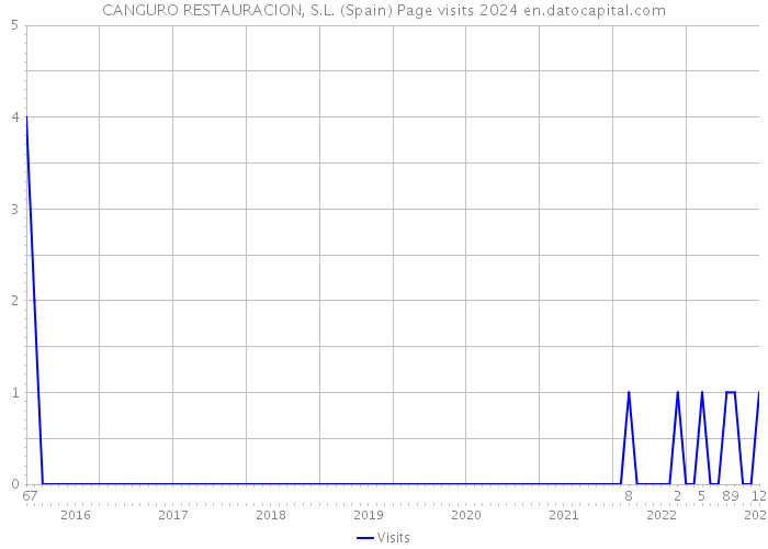 CANGURO RESTAURACION, S.L. (Spain) Page visits 2024 
