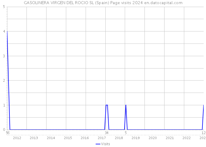 GASOLINERA VIRGEN DEL ROCIO SL (Spain) Page visits 2024 
