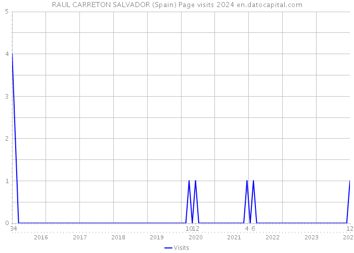 RAUL CARRETON SALVADOR (Spain) Page visits 2024 