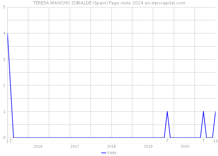 TERESA MANCHO ZUBIALDE (Spain) Page visits 2024 