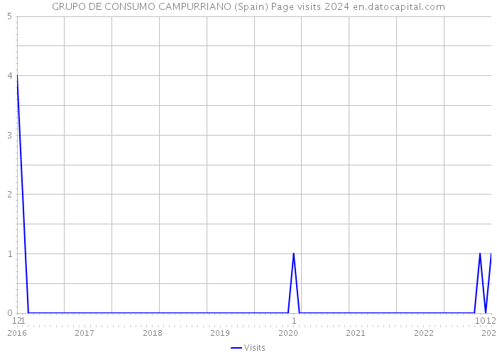 GRUPO DE CONSUMO CAMPURRIANO (Spain) Page visits 2024 