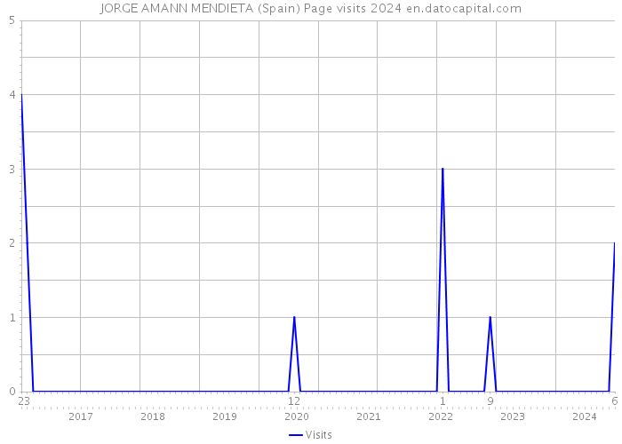 JORGE AMANN MENDIETA (Spain) Page visits 2024 