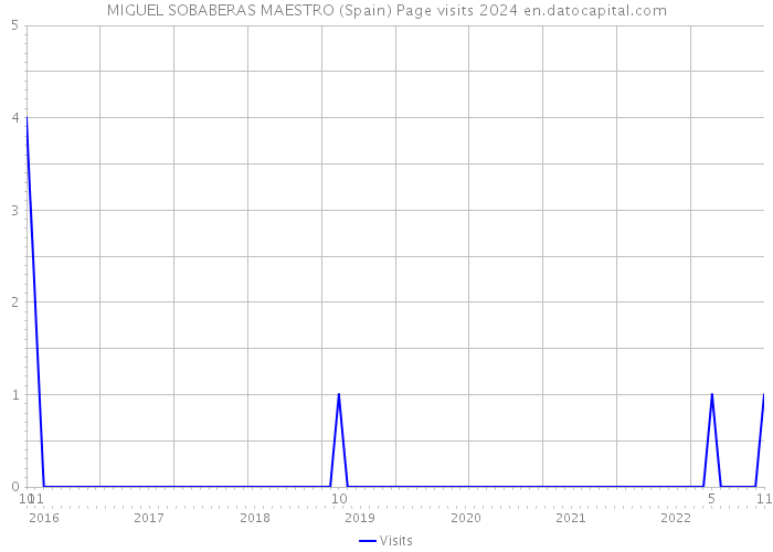 MIGUEL SOBABERAS MAESTRO (Spain) Page visits 2024 