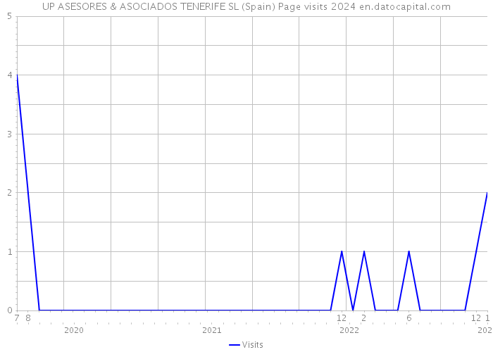 UP ASESORES & ASOCIADOS TENERIFE SL (Spain) Page visits 2024 