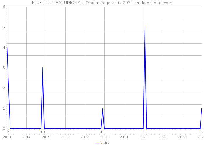 BLUE TURTLE STUDIOS S.L. (Spain) Page visits 2024 