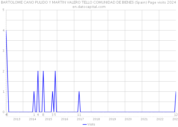 BARTOLOME CANO PULIDO Y MARTIN VALERO TELLO COMUNIDAD DE BIENES (Spain) Page visits 2024 