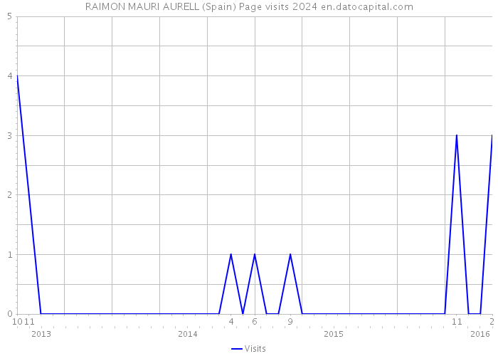 RAIMON MAURI AURELL (Spain) Page visits 2024 