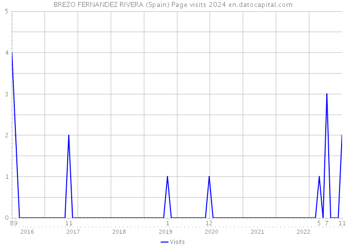 BREZO FERNANDEZ RIVERA (Spain) Page visits 2024 
