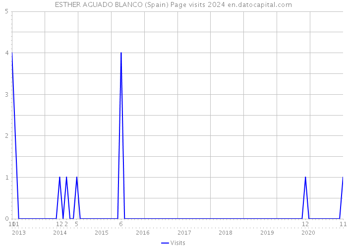 ESTHER AGUADO BLANCO (Spain) Page visits 2024 
