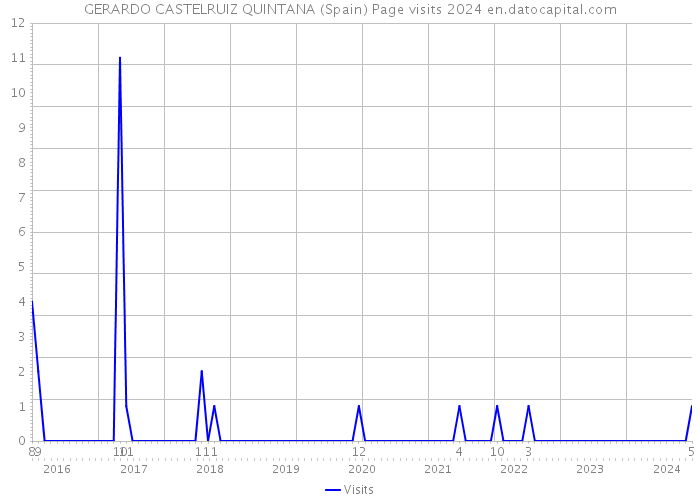 GERARDO CASTELRUIZ QUINTANA (Spain) Page visits 2024 