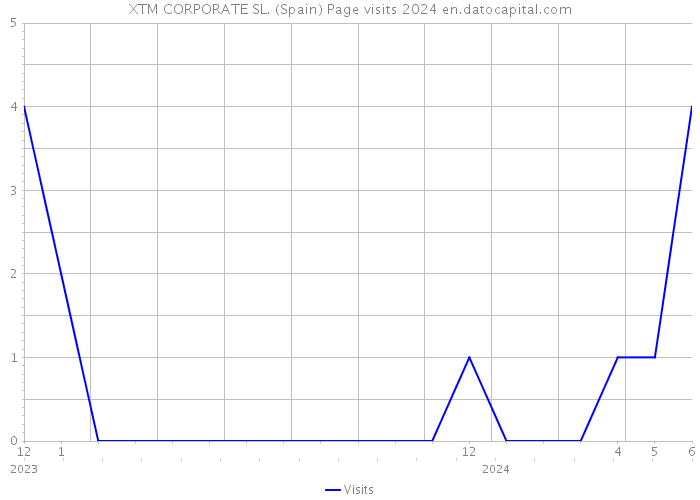 XTM CORPORATE SL. (Spain) Page visits 2024 