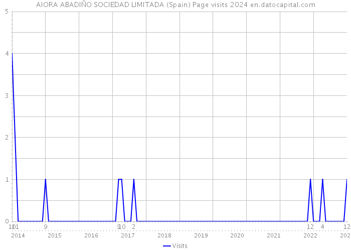 AIORA ABADIÑO SOCIEDAD LIMITADA (Spain) Page visits 2024 