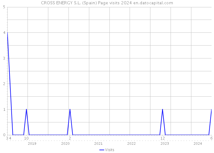 CROSS ENERGY S.L. (Spain) Page visits 2024 