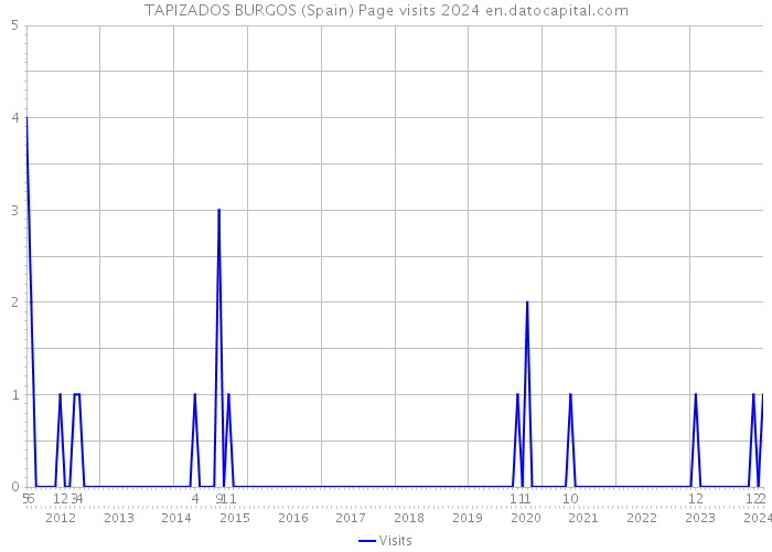 TAPIZADOS BURGOS (Spain) Page visits 2024 