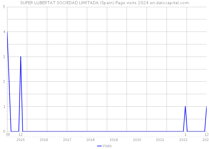 SUPER LLIBERTAT SOCIEDAD LIMITADA (Spain) Page visits 2024 