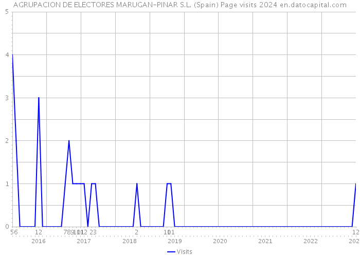 AGRUPACION DE ELECTORES MARUGAN-PINAR S.L. (Spain) Page visits 2024 