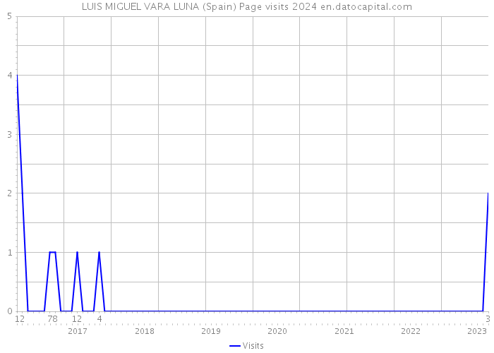 LUIS MIGUEL VARA LUNA (Spain) Page visits 2024 