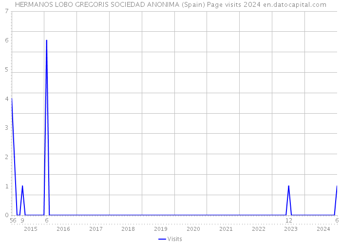 HERMANOS LOBO GREGORIS SOCIEDAD ANONIMA (Spain) Page visits 2024 