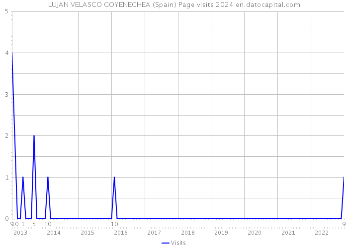 LUJAN VELASCO GOYENECHEA (Spain) Page visits 2024 