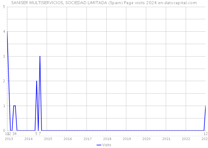 SANISER MULTISERVICIOS, SOCIEDAD LIMITADA (Spain) Page visits 2024 