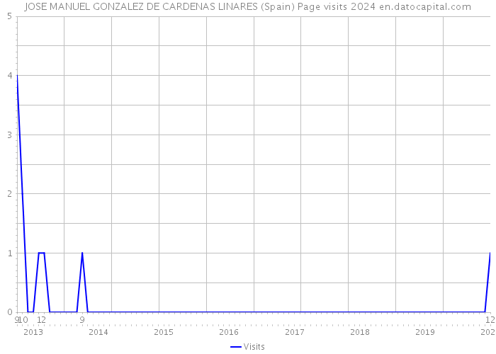 JOSE MANUEL GONZALEZ DE CARDENAS LINARES (Spain) Page visits 2024 
