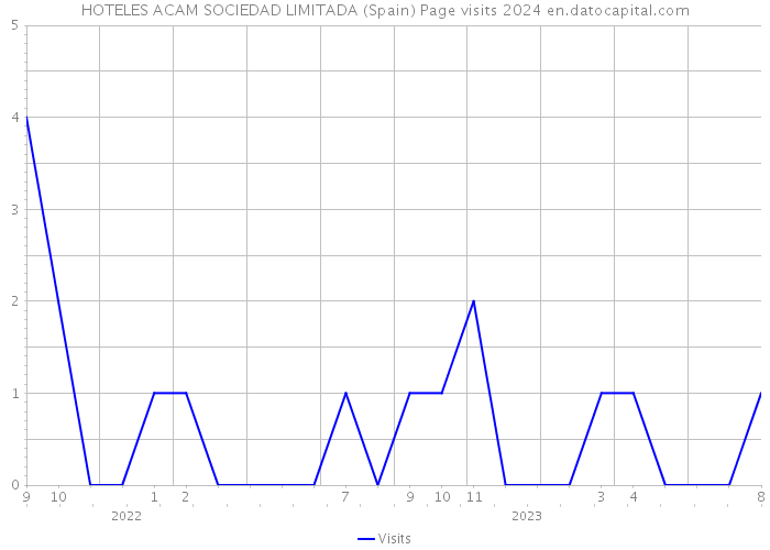 HOTELES ACAM SOCIEDAD LIMITADA (Spain) Page visits 2024 