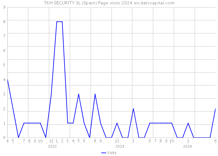 TKH SECURITY SL (Spain) Page visits 2024 