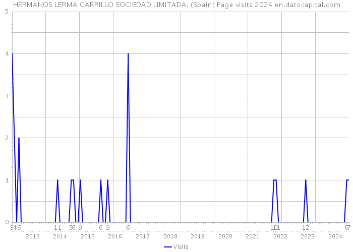 HERMANOS LERMA CARRILLO SOCIEDAD LIMITADA. (Spain) Page visits 2024 