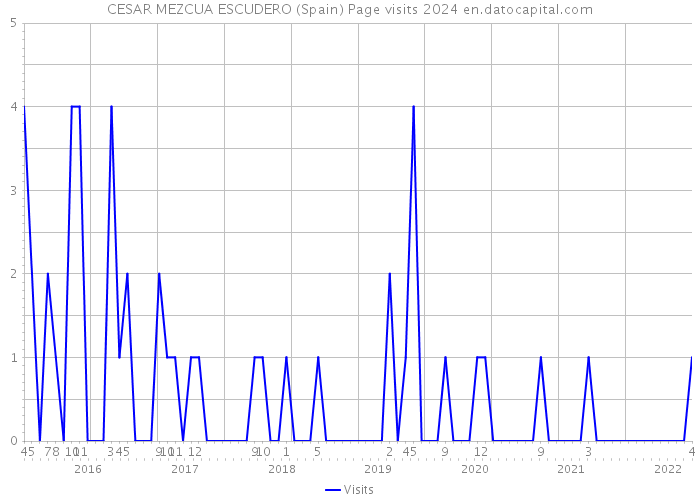 CESAR MEZCUA ESCUDERO (Spain) Page visits 2024 