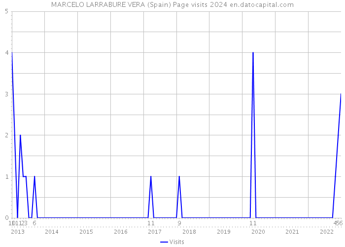 MARCELO LARRABURE VERA (Spain) Page visits 2024 