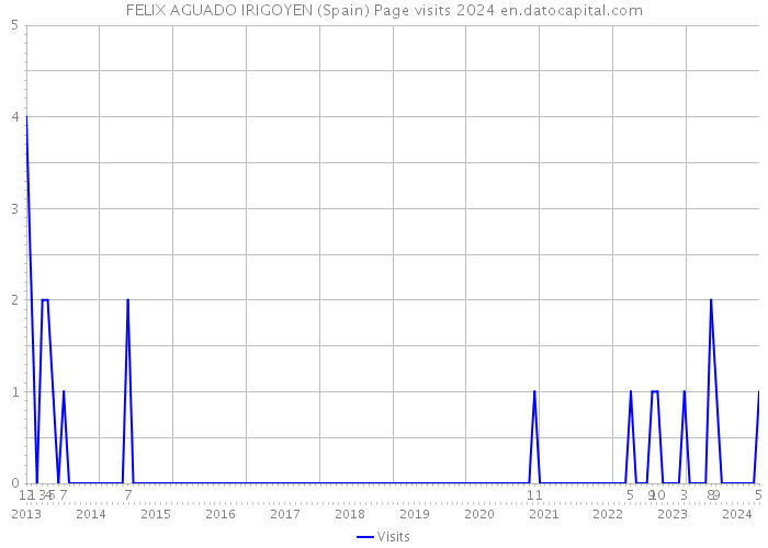 FELIX AGUADO IRIGOYEN (Spain) Page visits 2024 