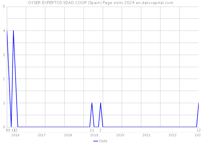 OYSER EXPERTOS SDAD COOP (Spain) Page visits 2024 