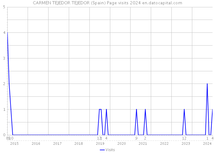 CARMEN TEJEDOR TEJEDOR (Spain) Page visits 2024 