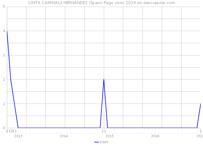 CINTA CAMINALS HERNANDEZ (Spain) Page visits 2024 