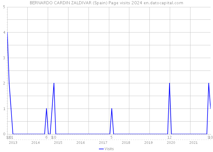 BERNARDO CARDIN ZALDIVAR (Spain) Page visits 2024 