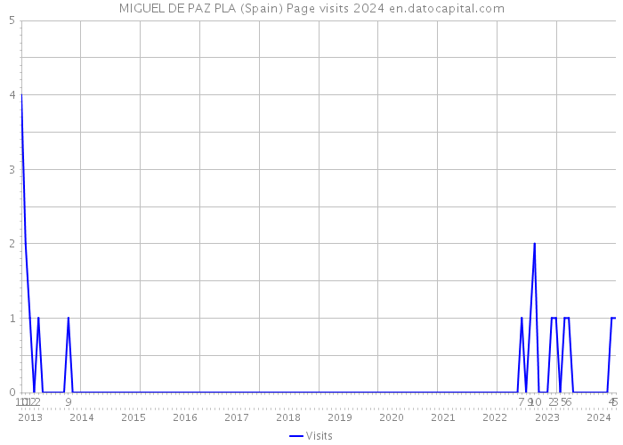 MIGUEL DE PAZ PLA (Spain) Page visits 2024 