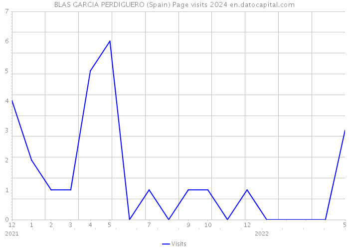 BLAS GARCIA PERDIGUERO (Spain) Page visits 2024 