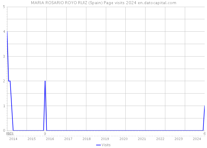 MARIA ROSARIO ROYO RUIZ (Spain) Page visits 2024 