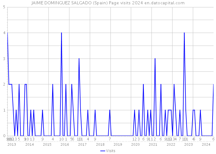 JAIME DOMINGUEZ SALGADO (Spain) Page visits 2024 