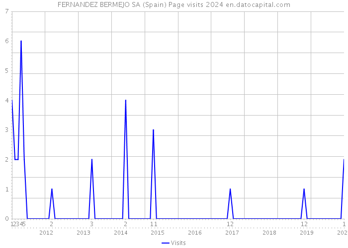 FERNANDEZ BERMEJO SA (Spain) Page visits 2024 