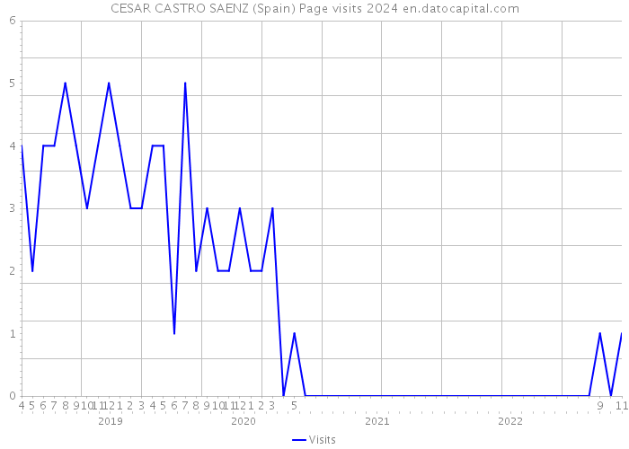 CESAR CASTRO SAENZ (Spain) Page visits 2024 