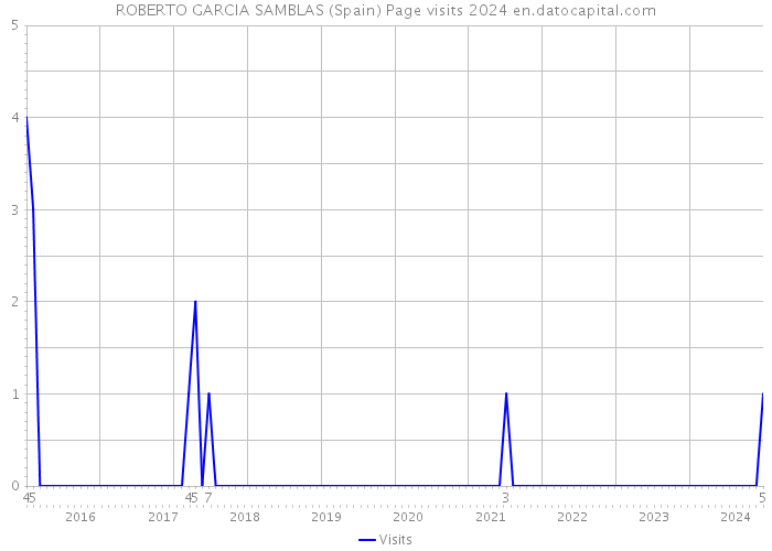 ROBERTO GARCIA SAMBLAS (Spain) Page visits 2024 