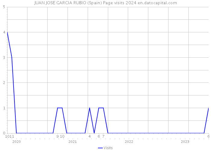 JUAN JOSE GARCIA RUBIO (Spain) Page visits 2024 