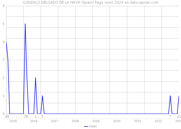 GONZALO DELGADO DE LA NAVA (Spain) Page visits 2024 