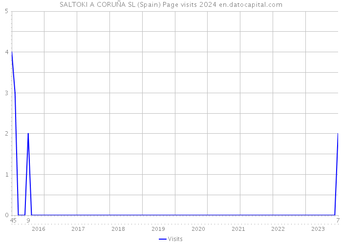 SALTOKI A CORUÑA SL (Spain) Page visits 2024 