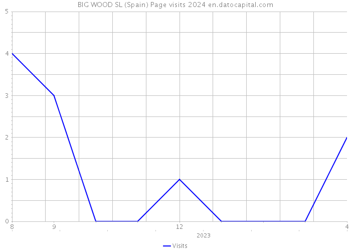 BIG WOOD SL (Spain) Page visits 2024 