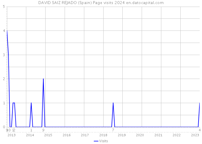 DAVID SAIZ REJADO (Spain) Page visits 2024 
